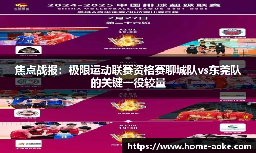 焦点战报：极限运动联赛资格赛聊城队vs东莞队的关键一役较量