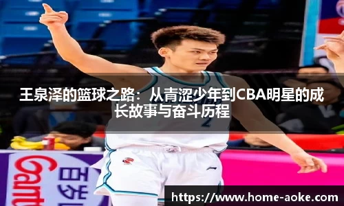 王泉泽的篮球之路：从青涩少年到CBA明星的成长故事与奋斗历程
